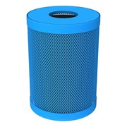 Open Air Series Heavy-Duty Outdoor Trash Can w/ Liner & Lid