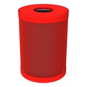 Open Air Series Heavy-Duty Outdoor Trash Can w/ Liner & Lid