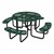 Open Air Heavy Duty Portable Round Picnic Table - Green