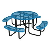 Open Air Series Heavy-Duty Portable Round Picnic Table