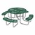 Open Air Series Heavy-Duty Portable Round Picnic Table