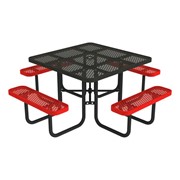 Open Air Accent Series Heavy-Duty Portable Square Picnic Table