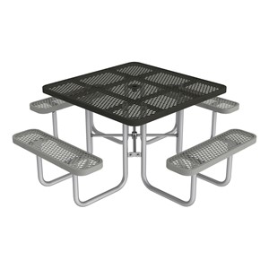 Open Air Accent Series Heavy-Duty Portable Square Picnic Table