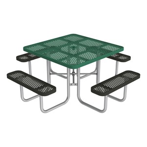 Open Air Accent Series Heavy-Duty Portable Square Picnic Table