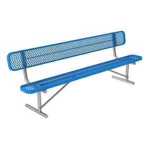 Open Air Series Heavy-Duty Portable Bench w/ Back