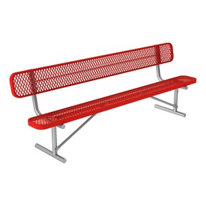 Open Air Series Heavy-Duty Portable Bench w/ Back