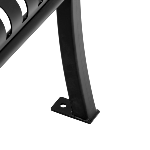 Open Air Series Preium Ribbed Bench w/ Back