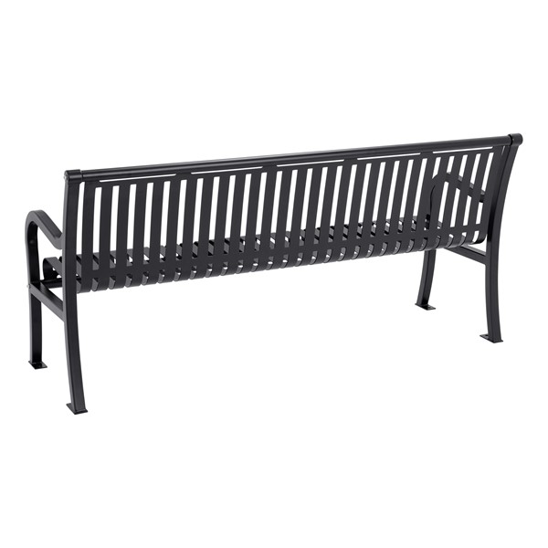 Open Air Series Preium Ribbed Bench w/ Back