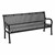 Open Air Series Preium Ribbed Bench w/ Back