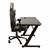 Black Gaming LED Desk & Gray Deluxe Gaming Style Office Chair