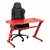 Red Gaming LED Desk & Black Gaming Style Office Chair Set