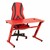 Red Gaming LED Desk & Red Racing Style Chair Set