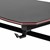 Black Gaming LED Desk - Optional headphone holder shown