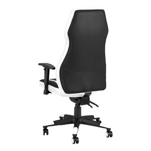 Racing Style Gaming Chair - White/Black - Back
