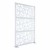 Modern Privacy Web Panel w/ White Infill Panels & White Frame (4' 4" W x 6' 6" H) w/ Stationary Base