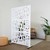 Modern Privacy Web Panel w/ White Infill Panels & White Frame (4' 4" W x 6' 6" H)