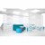 Modern Privacy Web Panel w/ White Infill Panels & White Frame (8' 4" W x 6' 6" H)