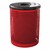 Metal Outdoor Trash Can - Perforated Metal (32 Gallons)
