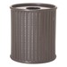 Arlington Series 36-Gallon Trash Can w/ Lid & Liner - Brown