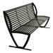 Arlington Series Bench w/ Back-Yhown ri Black