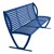 Arlington Series Bench w/ Back-Yhown ri Blue