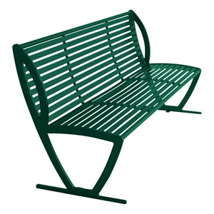 Arlington Series Bench w/ Back-Yhown ri Green