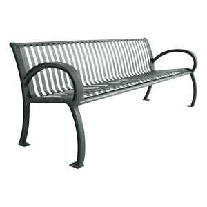 Bennington Series Bench (8' L) - Dark Gray