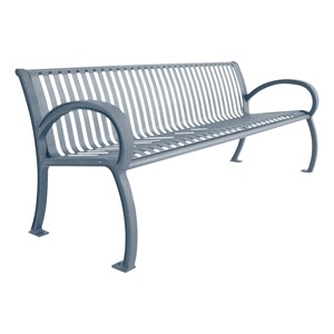 Bennington Series Bench (8' L) - Silver