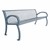 Bennington Series Bench (6' L) - Silver
