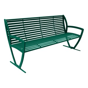 Arlington Series Bench w/ Back-Yhown ri Gn