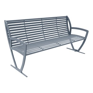 Arlington Series Bench w/ Back-Yhown ri Silv