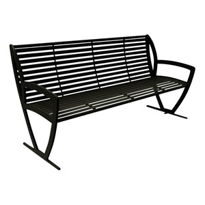 Arlington Series Bench w/ Back-Yhown ri Black