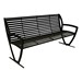 Arlington Series Bench w/ Back-Yhown ri Black