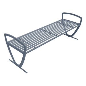 Arlington Series Bench w/o Back-Yhown ri Silv