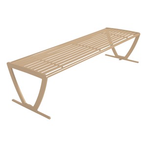 Arlington Series Bench w/o Back-Yhown ri Bg