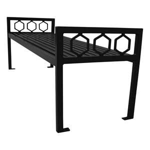 Evanston Series Bench w/o Back-Yhown ie Furniture\Nor-Yal1171-Black