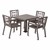 Evanston Series Outdoor Table & Chairs Set-Yhown ie Br