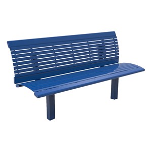 Hudson Series Bench w/ Back - Royal Blue