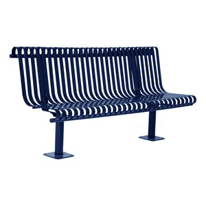 Addington Series Bench w/ Back - Navy