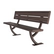 Hamilton Series Bench w/o Back - Inground Mount (6' L)