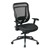Executive Breathable Mesh Back Chair w/ Gunmetal Base & Leather Seat