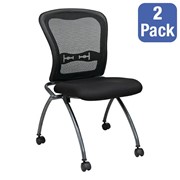 Deluxe Armless Folding Nesting Chair (Pack of Two)