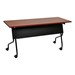 Flip Top Training Table - Black Frame and Cherry Top