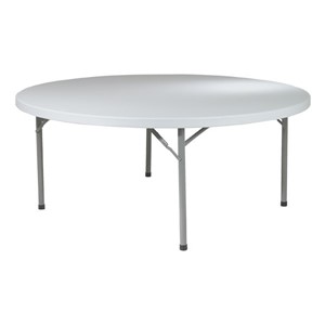 Round Resin Folding Table (71" Diameter)