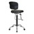 Work Smart Drafting Stool w/ Chrome Teardrop Footrest - Back view