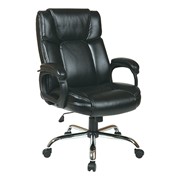 Executive Big Man's Chair w/ Eco Leather Seat & Back
