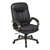 Eco Leather Chair w/ Padded Arms & Coated Base - Espresso