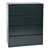 Lateral File Cabinet w/ Four Drawers (42" W) - Charcoal