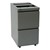Open Top Pedestal File Cabinet w/ Two Drawers - Medium Tone