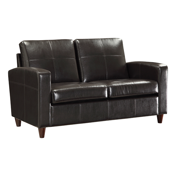 SL 2810 Series Leather Love Seat - Espresso